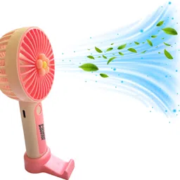 QueryZen USB Rechargeable Mini Portable Hand Fan With Noise Cancelling Design portable mini hand fan with stand for women,men,travelling,stadium Rechargeable Fan-picture-24