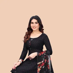 ayka clothings Unstitched Crepe Kurta & Churidar Material Printed image 2