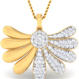 avsar BIS Hallmark AVP991YB 14kt Cubic Zirconia Yellow Gold Pendant-picture-11