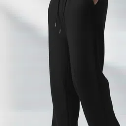 dockstreet Men Solid Black Track Pants-picture-21
