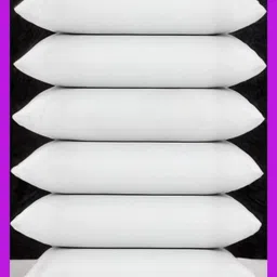 urmila creation Microfibre Sleeping Pillow Pack of 6 Solid LUXURY image 1