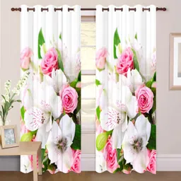 p23 154 cm (5 ft) Window Polyester Room Darkening Curtain Single Curtain-picture-31