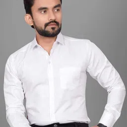 oquent Men Regular Fit Solid Spread Collar Casual Shirt-picture-18
