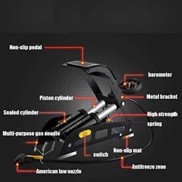 drasert 160 psi Tyre Air Pump for Car & Bike image 2