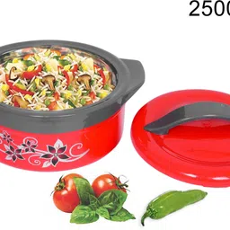 holijoy Printed Casserole with Lid for Roti/Chapati || Hot Pot for Hot Meal/Curry Thermoware Casserole image 2