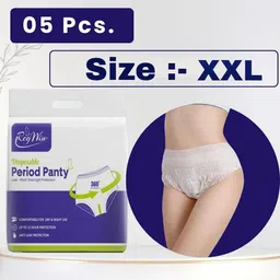 regwin Super Absorbent Disposable Period Panties for Women with 12 Hr Protection (XXL) Sanitary Pad-picture-18
