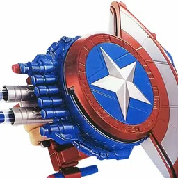 galactic New Gun Marvel Captain America Blaster Reveal Shield,Best Fight Gun with Best Shield (New Version) Guns & Darts image 3