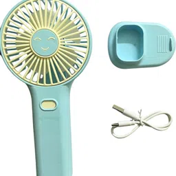 QueryZen Premium Quality portable fan rechargeable|mini fan electric with power backup 3 Speed Portable Rechargeable Fan|Hand Fan|Small Fan Rechargeable Fan image 2