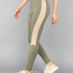 fila Color Block Women Green Tights image 3