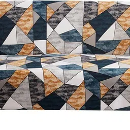 rabhnoor Polyester 3 Seater Sofa Geometric Cover image 4