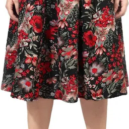 maiyyaa collection Women Printed A-line Multicolor Skirt-picture-24