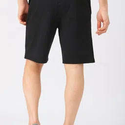 foxxboro Solid Men Black Basic Shorts image 2