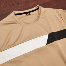 baludacloths Men Night Suit Set Beige Colorblock image 3