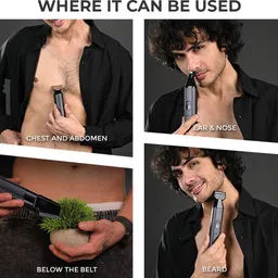 Winston 6 in 1 Full Body Trimmer for Men - Groom 360 Fully Waterproof Grooming Kit 180 minRuntime 6 Length Settings image 3