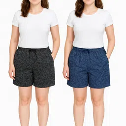 Pack of 2 Self Design Women Boxer-image-65