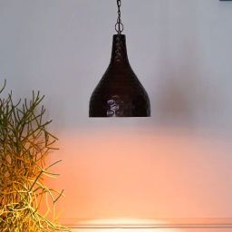 kapoor lampshades Runa Single Light Ceiling Pendant in Antique Copper Finish-picture-44
