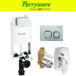 parryware Half Frame Concealed Cistern, with divater body upper crust set of 1 pic 284 Dual Flush Tank-picture-38