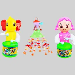 s.t.s enterprises Toys ELPHA-JHOOMER-BABY Toys for Baby Kids Key-Operated Cute Drummer No Battery-picture-11