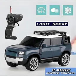 kaby R/C Defender Car with LED Lights & Smoke Rechargeable Battery (pack of 1) image 1