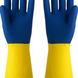 protec safety ProTec Heavy Duty Latex Industrial Rubber - Chemical Resistant Reusable Gloves, Rubber, Latex Safety Gloves-picture-27