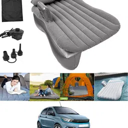 abjd Silver Inflatable Car Travel Bed/Two Pillows/Pump For Tiago Ev Tata 2022 Multifunctional Car Inflatable Bed Mattress For(Car Travel,Camping,Swimming) Car Inflatable Bed-picture-18