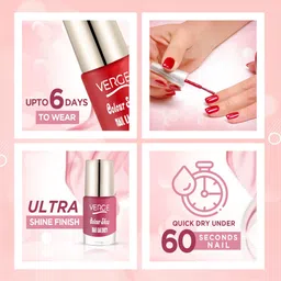 verge Colour Show Non Toxic HD Nail Lacquer (LONG STAY & QUICK DRY) (Pack of 12) Classic CS12_16 image 3