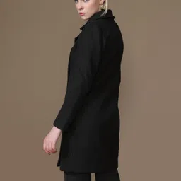 kazo Felt Solid Coat For Women image 4