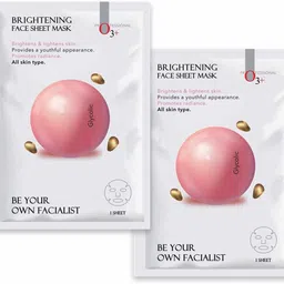 o3+ FACIALIST BRIGHTENING FACE SHEET MASK WITH GLYCOLIC 2 Pcs-picture-10
