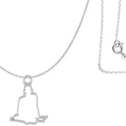 akshat sapphire Sterling Silver (92.5%Purity) Spiritual Swami Samarth Anchor/Cable Chain Pendant Sterling Silver Pendant-picture-22