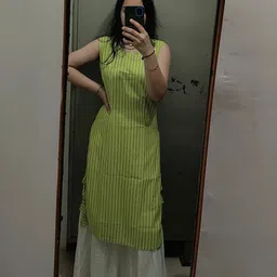 khejal Women Pure Cotton Kurta Palazzo Set image 3