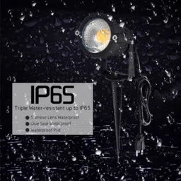 hbx LED Spike Light, Spot Light, Focus Light for Home Garden, (5 Watt), Optical COB LED, Cool White Light, Elegant Fiber Body, IP65 Waterproof for Indoor/Outdoor Use (PACK OF 2) Post Light Outdoor Lamp image 5