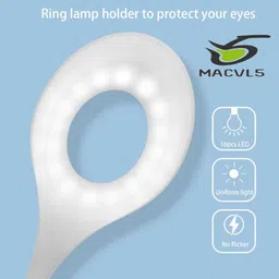 macvl5 Rechargeable Desk Lamp with Organizer, Phone Holder, Night Light, Table Lamp Study Lamp image 5