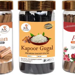 mkagarbatti Herbal Masala Dhoop Sticks 300 gm | Strong Aroma | Home & Temple ROSE, CHANDAN, KAPOOR GUGAL-picture-24