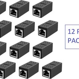 Paruht 12 pcs, RJ45 Female To Female Ethernet LAN Cable Adapter Coupler Lan Adapter image 2