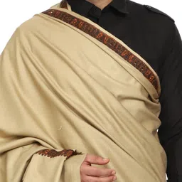 BE SWADESHI Wool Embroidered Men Shawl image 3