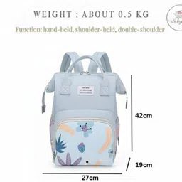 baby holic Baby Diaper Bag for Mothers | Black Maternity Backpack with Teddy Design TRAVELLING DIAPER BAG image 5