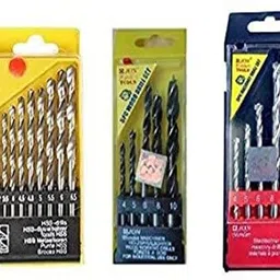 kshivi Drill Bit Set 23 pcs Drill Bits Combo - 13 Pieces Hss Drill, 5 pcs Sharpe Tip Drill for Wood, 5 Pieces Masonry Drill Set for Wall, Concrete Pack Of 3-picture-24