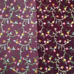 kdpm Unstitched Velvet Multi-purpose Fabric Embroidered image 3