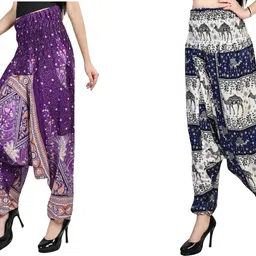 letz dezine Printed Rayon Women Harem Pants-picture-24