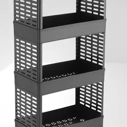 hevenq Multi-Purpose 4-Tier Storage Plastic Kitchen Trolley-picture-13