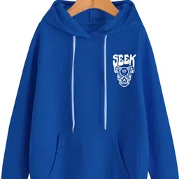 veirdo Men Full Sleeve Graphic Print Hooded Sweatshirt image 1