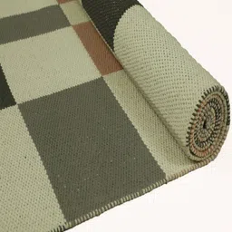 Multi Geometrical cotton 5x7 Feet Hand Woven Carpet by The Woven Legacy image 5