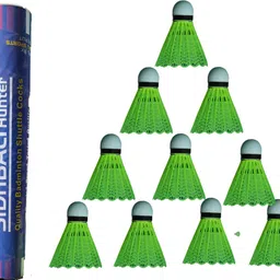 ctc creation Practice Super Badminton Shuttle Cock Pack of 10 Plastic Shuttle - Multicolor Nylon Shuttle- Multicolor-picture-27