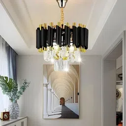 mohit's emterprises Crystal jhumar 300mm Chandelier Ceiling Lamp-picture-40