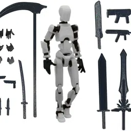 mighty miniatures Prime Action Figure Robot | 14 cm with Weapons Pack-picture-10