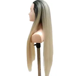 flushia Hair Styling Training Head Manikin Hair Dummy Original hai Dummy image 4
