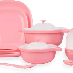 lumiset Pack of 31 Plastic Premium lightweight and durable full dinner set| BPA Free | Dinner Set-picture-28