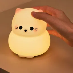 unzag New_Silicone Night Light Cartoon Cute Cat Silicone Led Animal Lamp Children's Night Lamp-picture-36