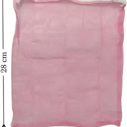 loomantha Multi-purpose Vegetables Fruits Mesh Fridge Storage Washable Zip Bags (Multicolor) Pack of 12 Grocery Bags image 5