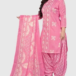 merira Unstitched Cotton Blend Salwar Suit Material Printed image 3